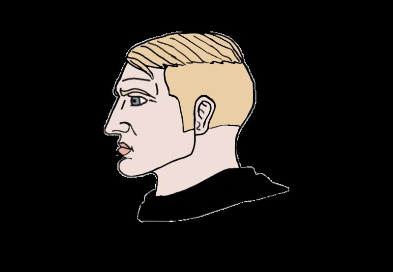 Профиль лица мужчины