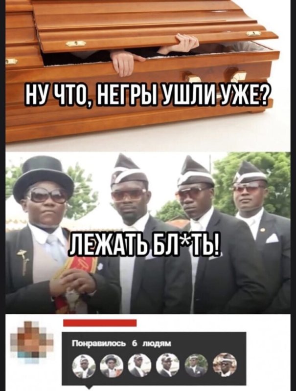 Негры несут гроб