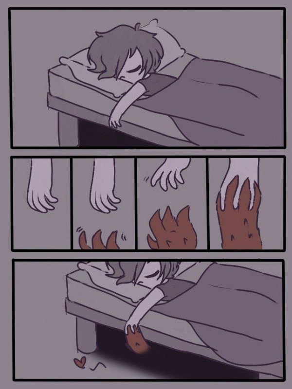 Монстр под кроватью Мем