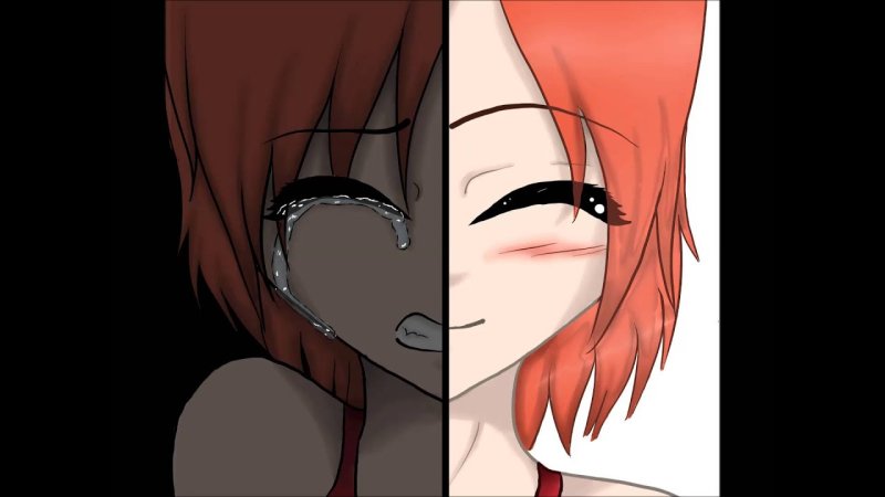 Аниме грустное лицо девушки