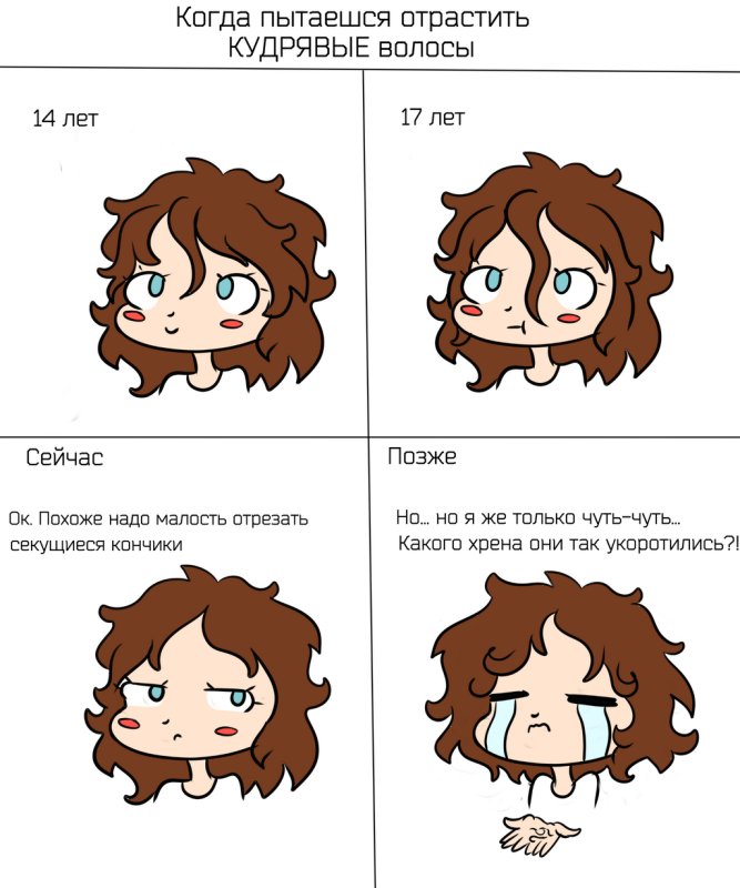 Волосы в комиксах