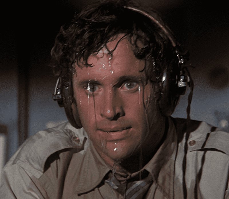 Человек в поту