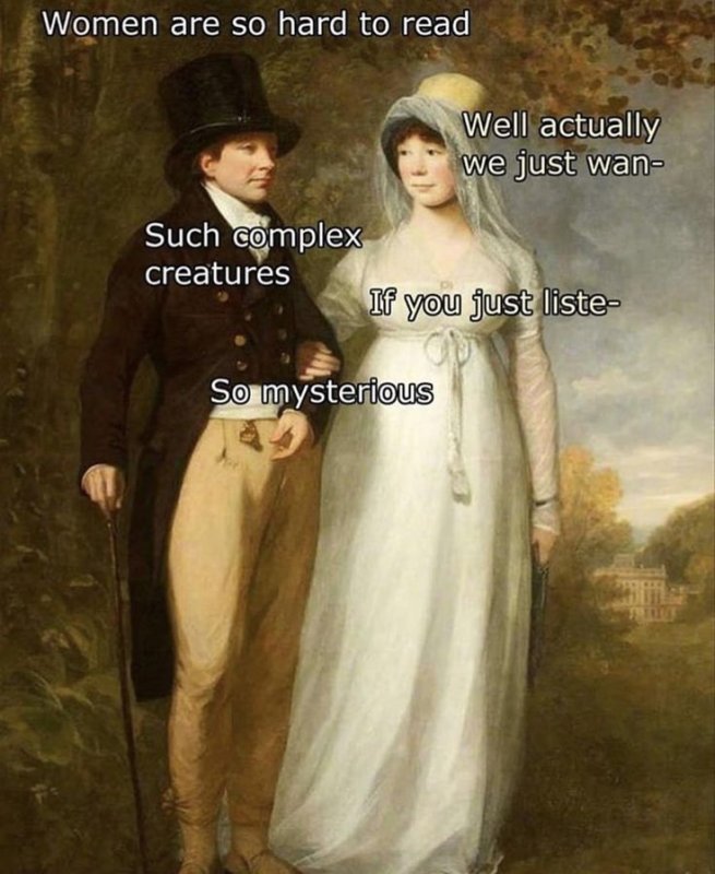 Женщины такие загадочные Мем
