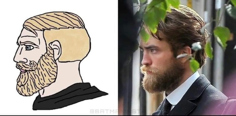 Мужик с щетиной