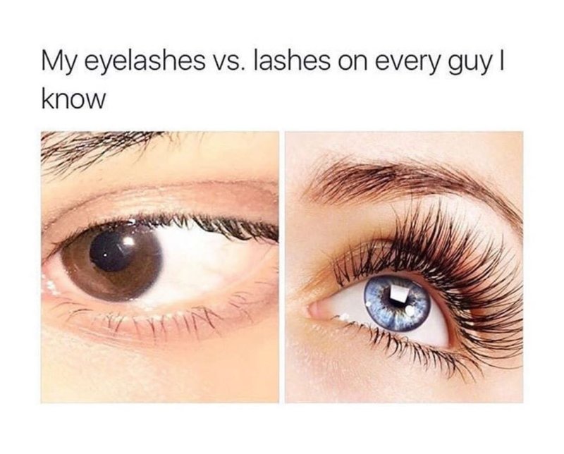 Длинные ресницы мемы