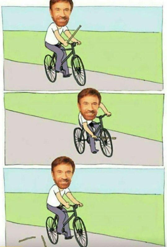 Палка в колесо велосипеда