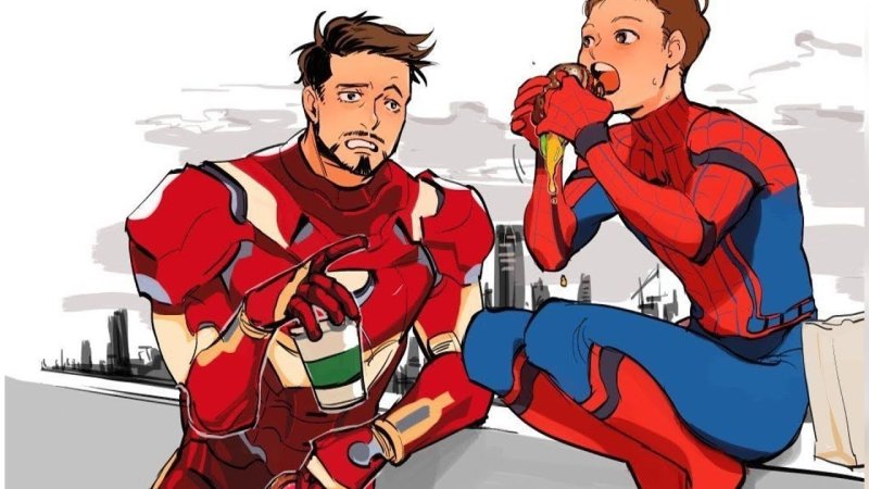 Человек паук и Тони Старк