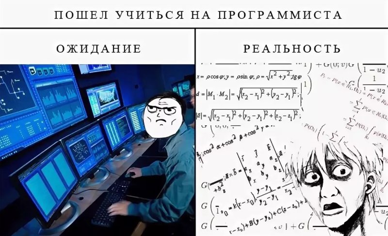 Программист ожидание реальность