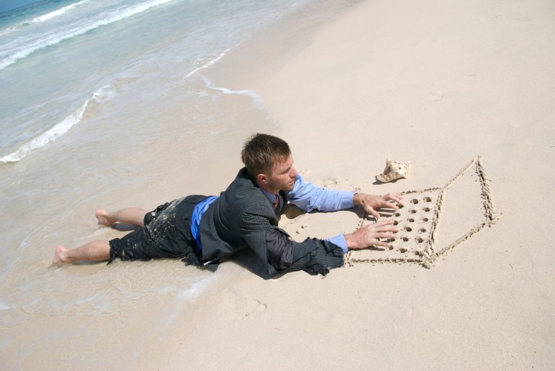 Люди на пляже