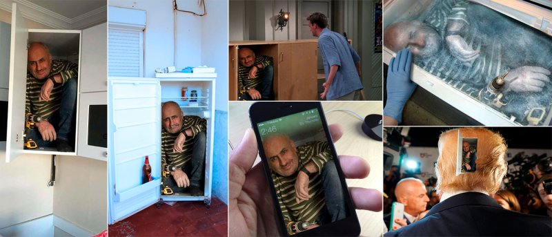 Спрятался в шкафу от спецназа