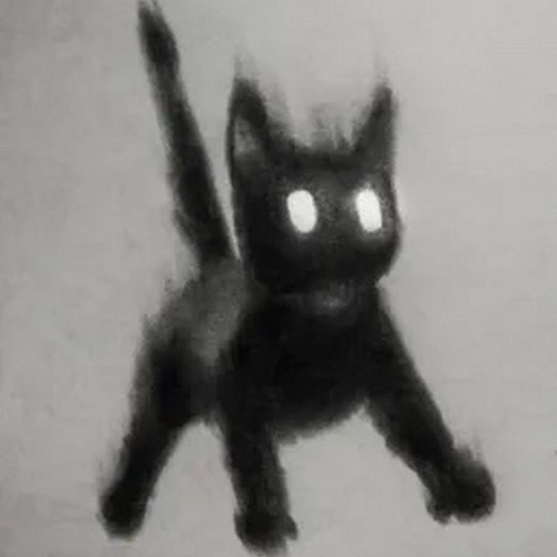 Черный котенок Мем