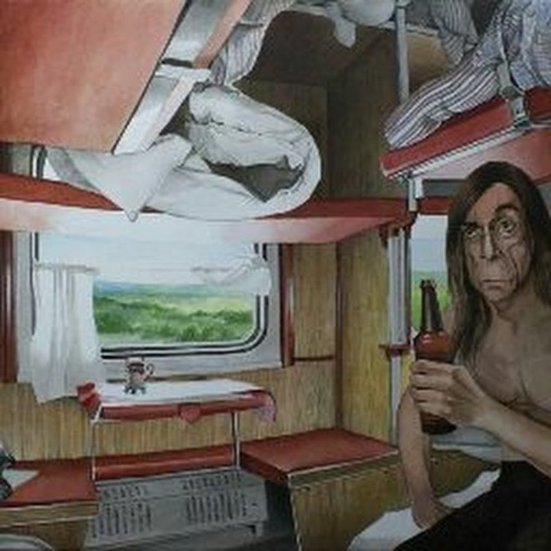 Два человека в поезде