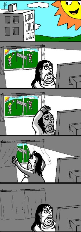 Завесил окно Мем