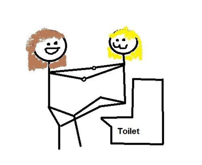 Почему девочки ходят вдвоем в туалет