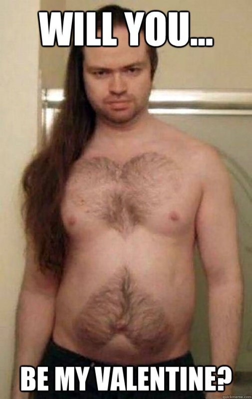 Волосатый мужик с длинными волосами