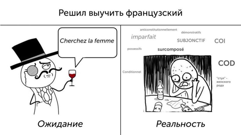 Приколы про французский язык