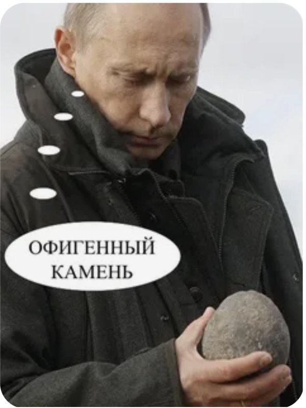 Путин и камень Мем
