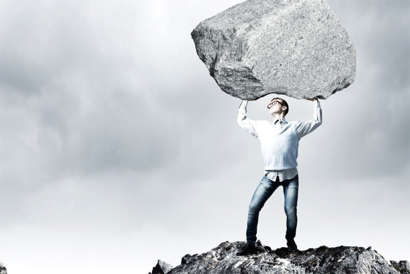 Человек камень