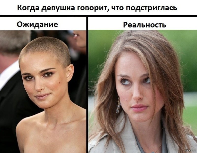 Стрижка ожидание и реальность женские