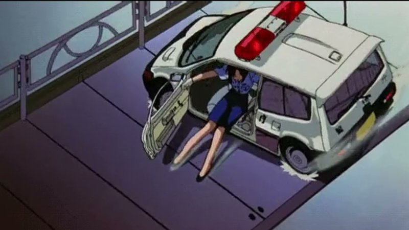 Полицейская машина аниме