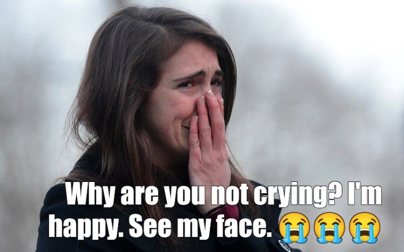 Плачущая девочка Мем