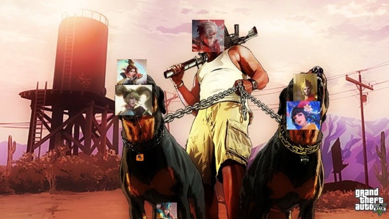 GTA 5 Франклин и Чоп