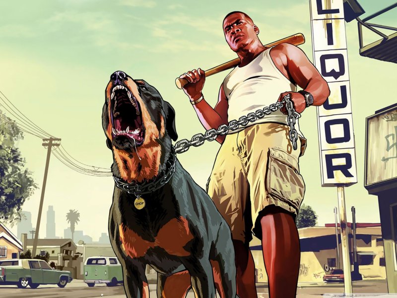 ГТА 5 собака Майкла