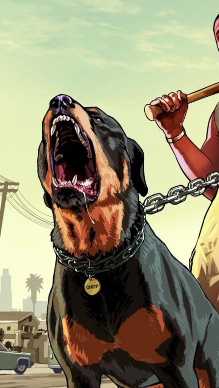 ГТА Франклин с псом