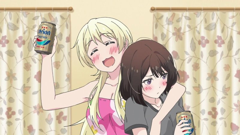 Аниме девочки бухают