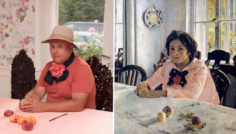 Валентин Серов девочка с персиками