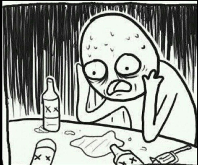 Мем человек с бутылкой