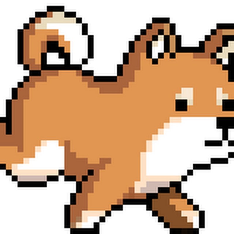 Сиба ину пиксель арт