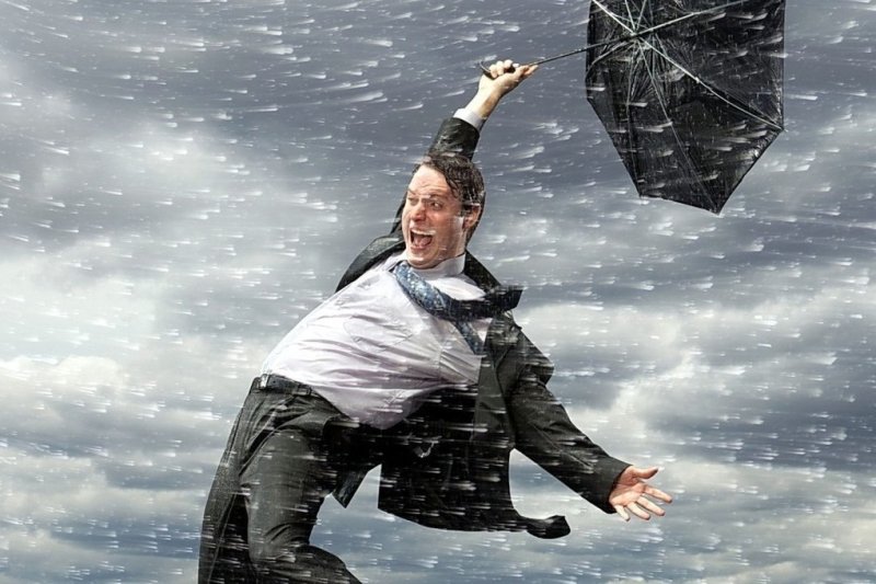 Сильный ветер