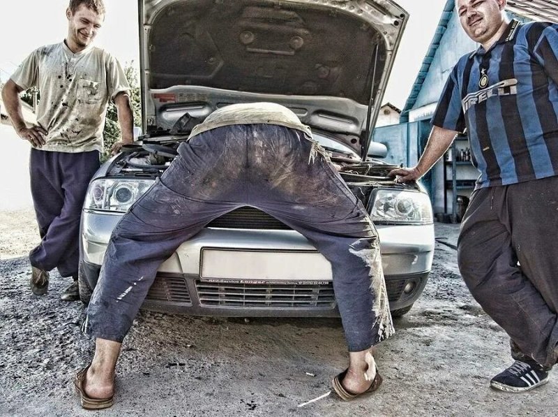 Автослесарь прикол