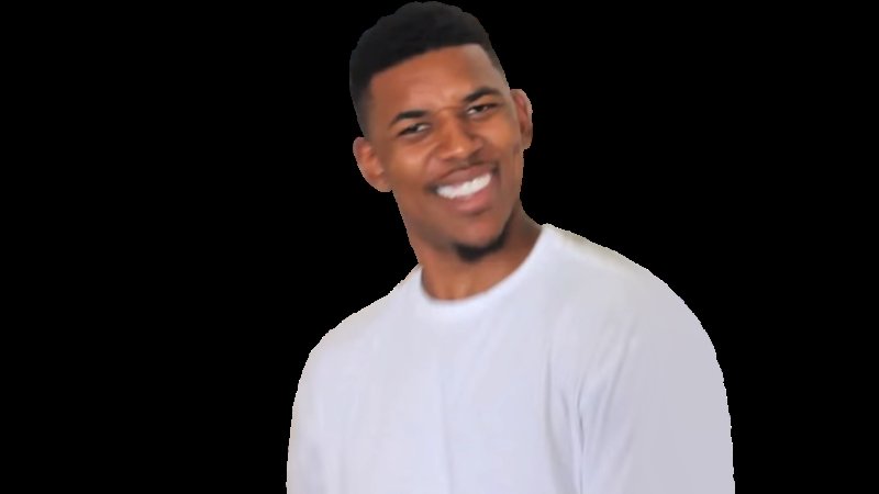 Удивленный негр