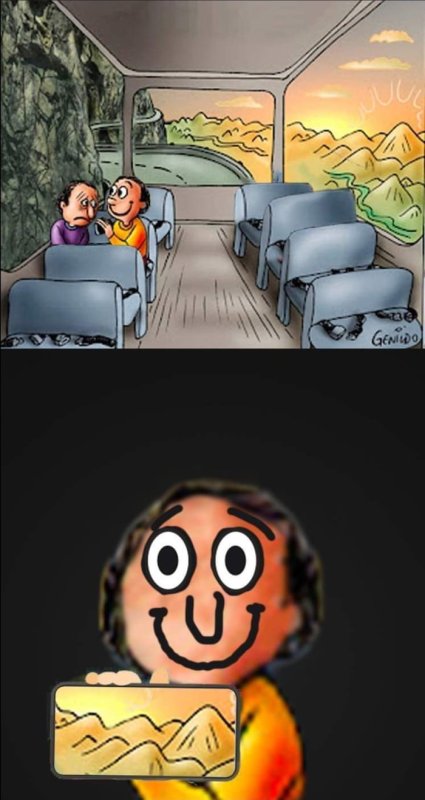 Мем два человека в автобусе