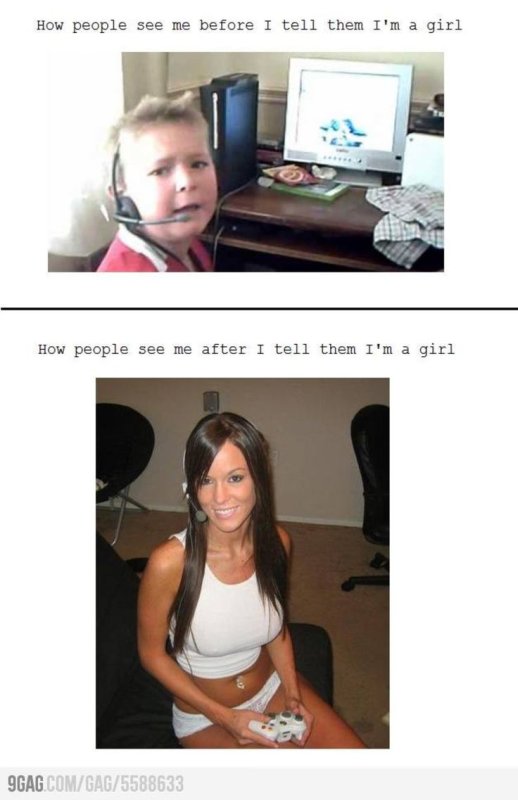 Девушка геймер