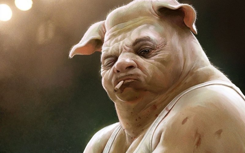 Смешной Свин