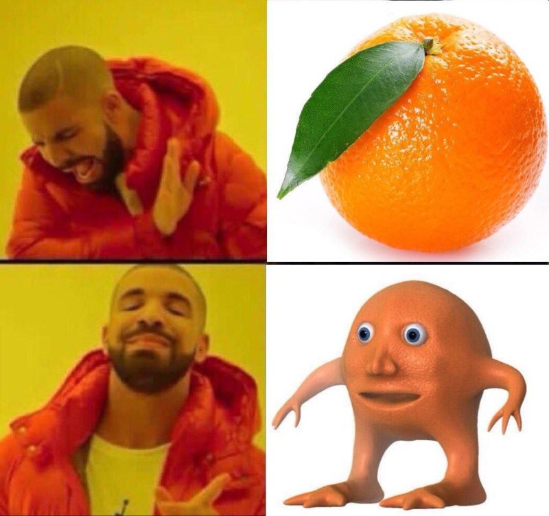 Мем оранжевый мужик