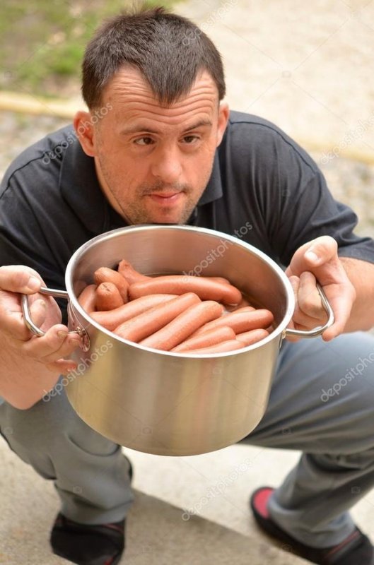 Смешная сосиска