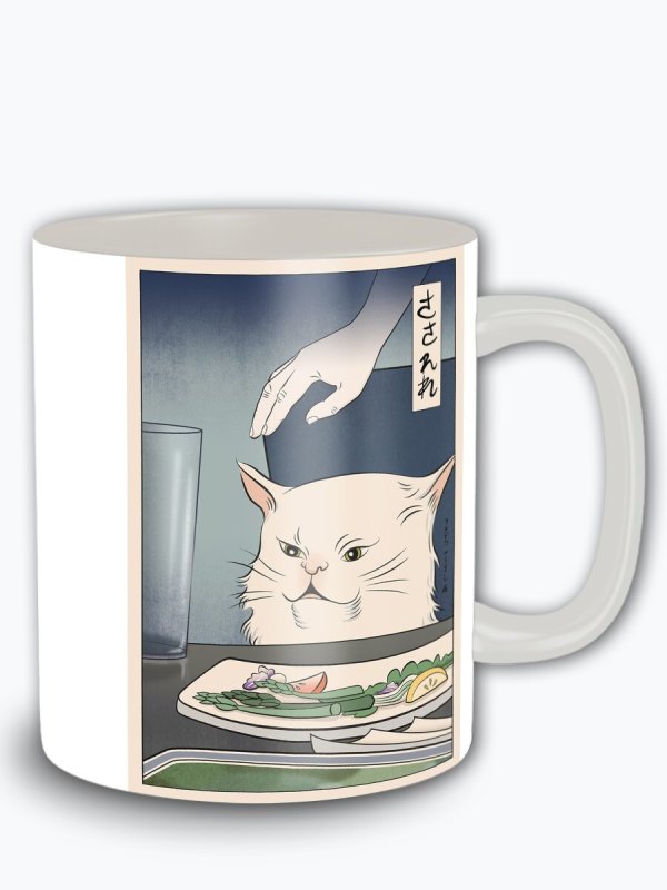 Котик в кружке Мем