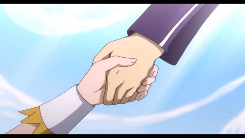 Рукопожатие аниме