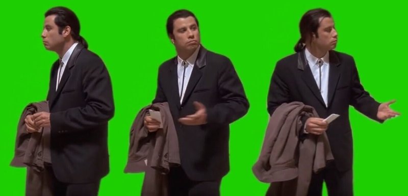 Джон Траволта в замешательстве