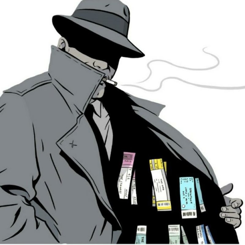 Торговец в плаще