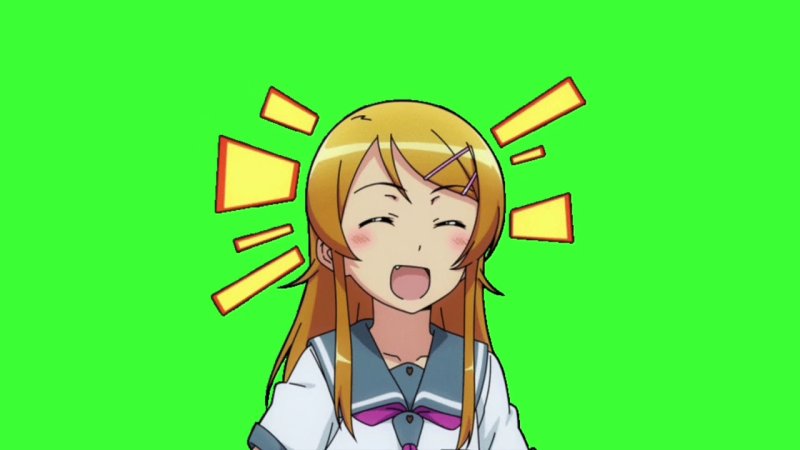 Тянка на зелёном фоне