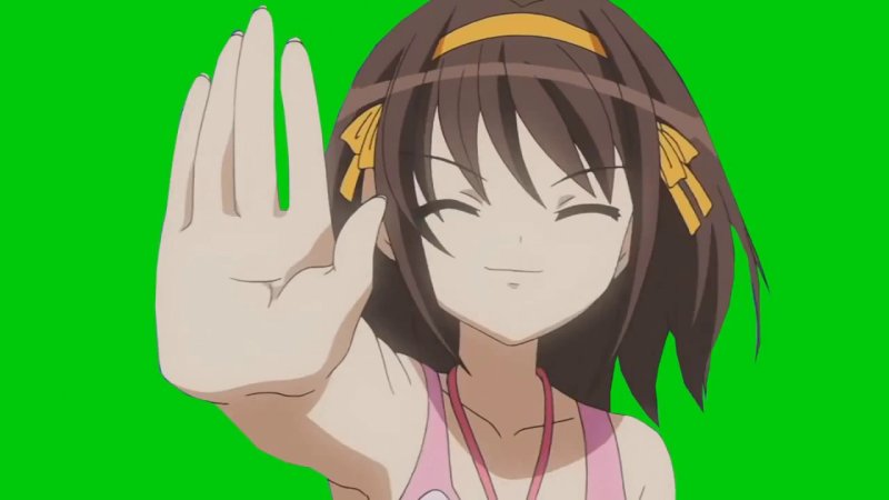 Аниме показывает пальцем