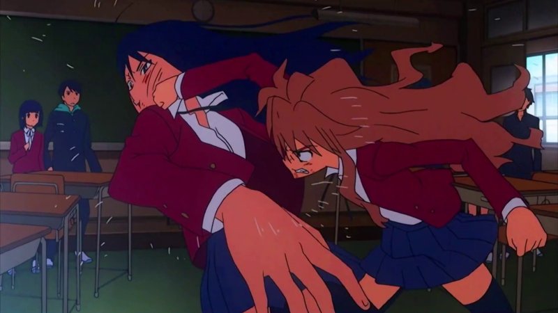 Toradora Тайга и Рюдзи