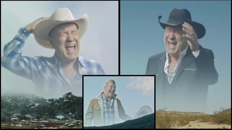 Мужик в шляпе орет