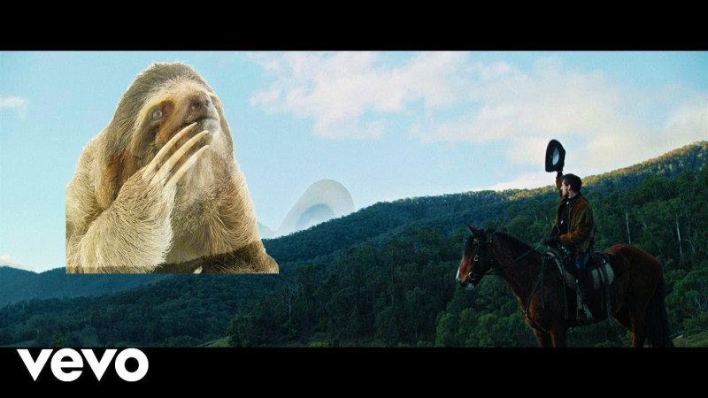 Орущий ковбой в небе