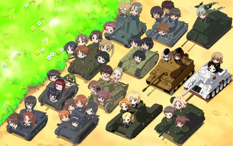 Аниме танкистки girls und Panzer